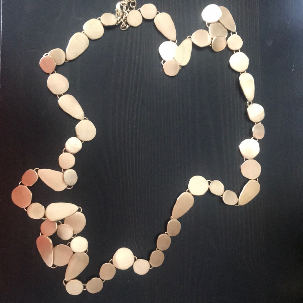 Ann Taylor soft gold statement necklace